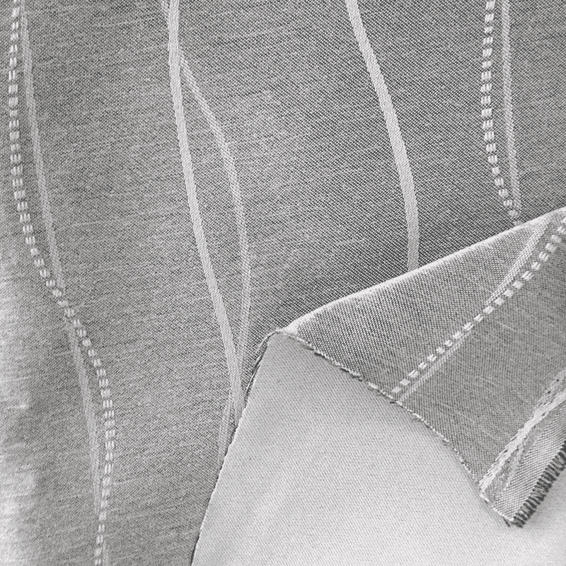 SZ-03  Jacquard Curvy Pattern Dimout Fabric