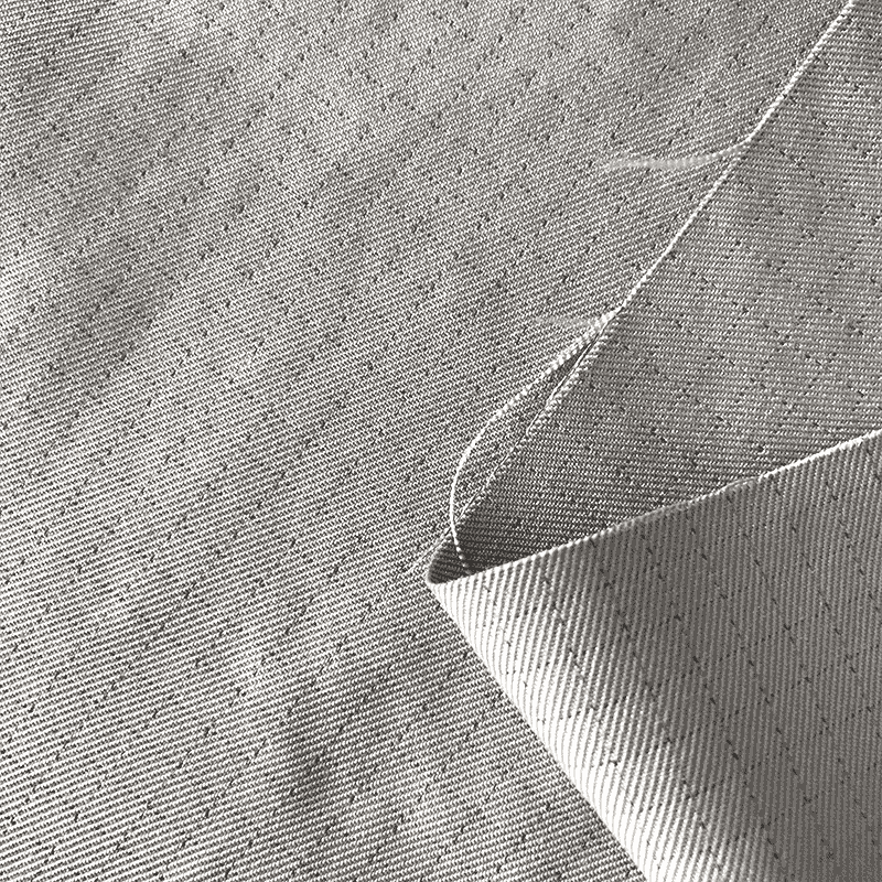 RZ-583 5mm Grid  Antistatic Gabardine Fabric for Workwear  