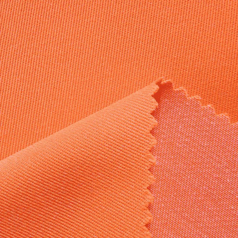 TC-200 Fluorescent Red Polyester Cotton Interweave Fabric