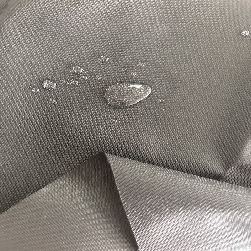 800 Hours Anti-UV Dope Dyed Black Polyester Oxford Fabric PU W/R